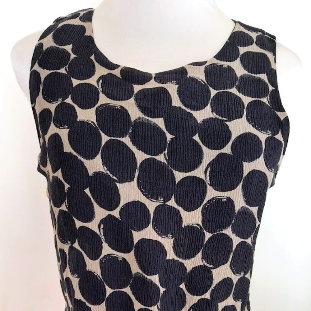 Lucky Brand Silk Tiered Polka Dot Dress